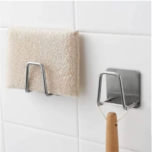 Suporte de Esponja Gancho Pia Aço Inox Louça Cozinha Com 2 unidades - Imagem 7