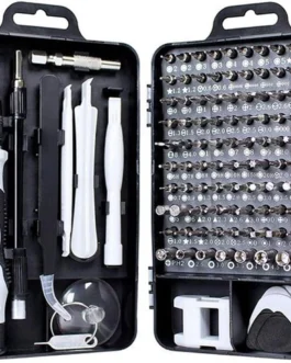 Conjunto de chaves de fenda de precisão 115 em 1 kit de ferramentas de reparo com kit de driver magnético, conjunto de chaves de fenda de precisão eletrônica com bolsa portátil para computador de reparo, telefone celular, PC, iPhone, tablets