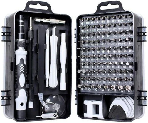 Conjunto de chaves de fenda de precisão 115 em 1 kit de ferramentas de reparo com kit de driver magnético, conjunto de chaves de fenda de precisão eletrônica com bolsa portátil para computador de reparo, telefone celular, PC, iPhone, tablets - Imagem 2