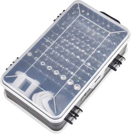 Conjunto de chaves de fenda de precisão 115 em 1 kit de ferramentas de reparo com kit de driver magnético, conjunto de chaves de fenda de precisão eletrônica com bolsa portátil para computador de reparo, telefone celular, PC, iPhone, tablets - Imagem 3