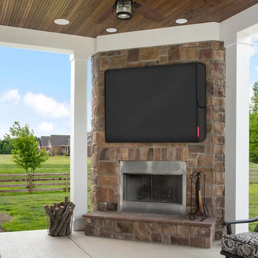 Protetor universal de TV para ambientes externos da Porch Shield para LCD, LED, tela plana de TV Plasma, compatível com suportes de parede, Preto, 40"- 43" - Imagem 8