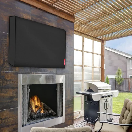 Protetor universal de TV para ambientes externos da Porch Shield para LCD, LED, tela plana de TV Plasma, compatível com suportes de parede, Preto, 40"- 43" - Imagem 10
