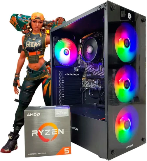 PC GAMER RYZEN 5 5600GT, 16GB DDR4, SSD 480GB, VEGA 7 - Imagem 2