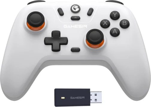 Controlador sem fio GameSir Nova Lite 2.4g para PC com Windows, iPhone, Android, Switch e Steam Deck, Controle Bluetooth Gamepad com gatilho de efeito Hall, Turbo, vibração Rumble(Nova Lite(Branco)) - Imagem 2