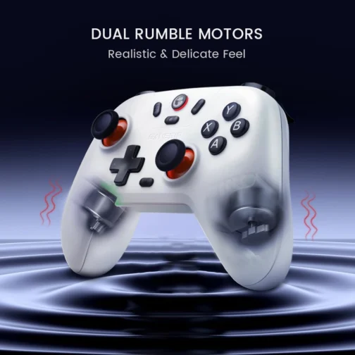 Controlador sem fio GameSir Nova Lite 2.4g para PC com Windows, iPhone, Android, Switch e Steam Deck, Controle Bluetooth Gamepad com gatilho de efeito Hall, Turbo, vibração Rumble(Nova Lite(Branco)) - Imagem 8