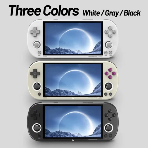 Trimui Smart Pro Handheld Game Console 4.96-Inches Display Game Console, Linux System with Allwinner A133P Processor Built-in 64G TF Card Gray - Imagem 7