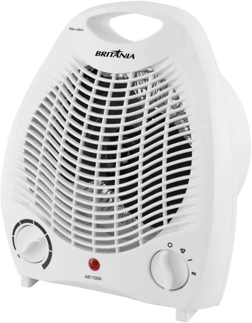 Aquecedor Elétrico 2 Em 1 Britânia 1500w Ab1100n 110v 110v - Imagem 2