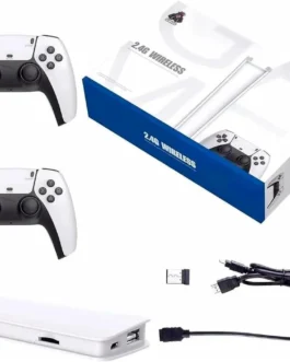 Video Game Retrô, Console, Stick Hdmi Com 2 Controles Sem Fio, Branco, Infantil, Mais de 20 mil Jogos, Diversão, Nostalgia, Brinquedo, Para Crianças