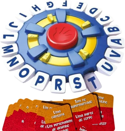 Jogo Stop Eletronico 10 Segundos Busca Palavras Caça Palavras Brinquedo Com Cartas Perguntas Jogo Raciocinio Tappler Trava Letras - Imagem 2