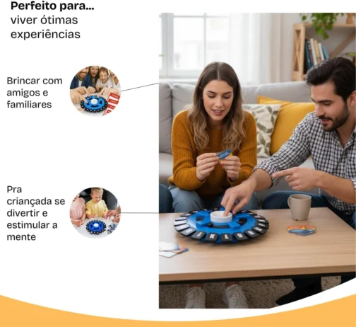 Jogo Stop Eletronico 10 Segundos Busca Palavras Caça Palavras Brinquedo Com Cartas Perguntas Jogo Raciocinio Tappler Trava Letras - Imagem 4