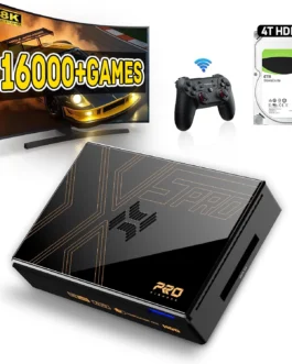 Kinhank Super Console X5 Pro Retro Gaming Com Mais De 16.000 Jogos, Sistema Operacional Android 12.0, Rockchip Rk3588S, Emulador Console, Saída 8K Uhd, Wi-Fi 6, Bt 5.0, Av1, Sata 3.1, Gigabit Ethern