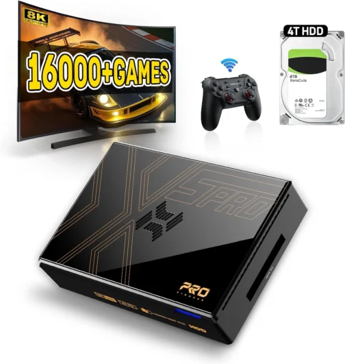 Kinhank Super Console X5 Pro Retro Gaming Com Mais De 16.000 Jogos, Sistema Operacional Android 12.0, Rockchip Rk3588S, Emulador Console, Saída 8K Uhd, Wi-Fi 6, Bt 5.0, Av1, Sata 3.1, Gigabit Ethern - Imagem 2