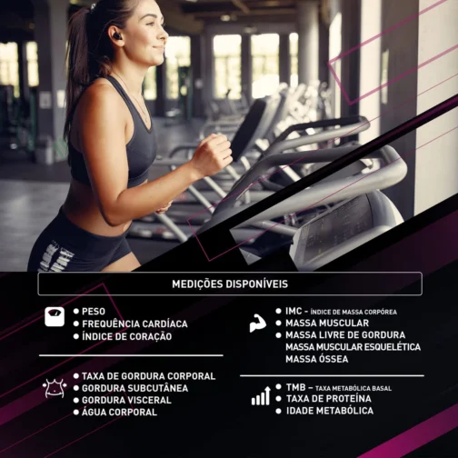 Balança Digital Corporal com Bioimpedância Intelligence App - Relaxmedic - Imagem 4