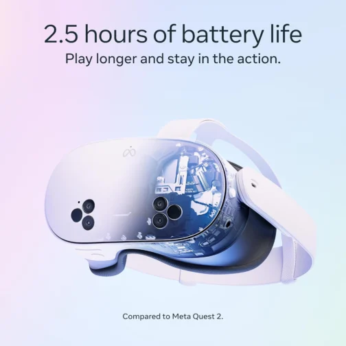 Meta Quest 3S 128 GB — Mergulhe na realidade mista — Dispositivo irreal. Preço irreal. — Fone de ouvido multifuncional — Obtenha um teste de 3 meses do Meta Horizon+ incluído - Imagem 5