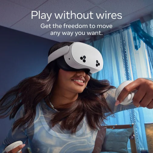 Meta Quest 3S 128 GB — Mergulhe na realidade mista — Dispositivo irreal. Preço irreal. — Fone de ouvido multifuncional — Obtenha um teste de 3 meses do Meta Horizon+ incluído - Imagem 6