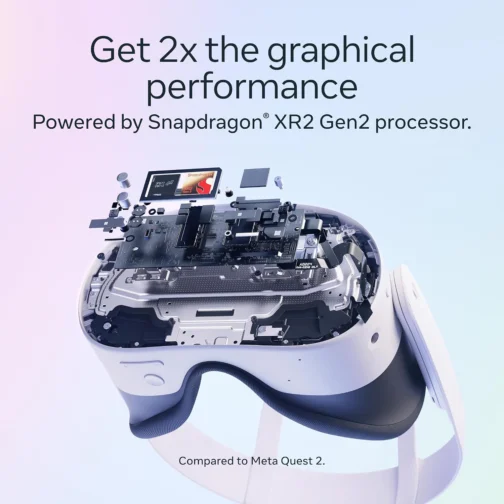 Meta Quest 3S 128 GB — Mergulhe na realidade mista — Dispositivo irreal. Preço irreal. — Fone de ouvido multifuncional — Obtenha um teste de 3 meses do Meta Horizon+ incluído - Imagem 7