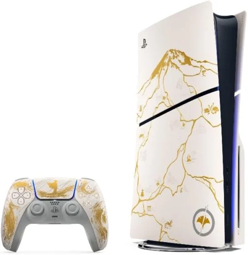 Pack do console PlayStation®5 – Edição Limitada Ouro - Ghost of Yōtei - Imagem 2
