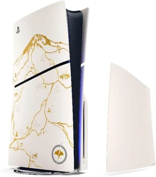 Pack do console PlayStation®5 – Edição Limitada Ouro - Ghost of Yōtei - Imagem 3
