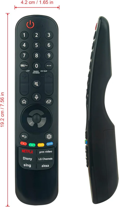 MR23GA/AKB76043102 Controle remoto de voz substituído adequado para LG Magic Smart TV 43/50/55/65/70/75/86/QLED Series TV 86QNED80 75UR8000AUA 70UR8000AUA (com função de voz) - Imagem 8