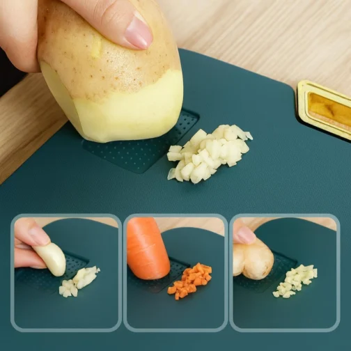 Tábua de Corte Premium Antibacteriana – Polietileno Resistente, Não Mancha e Não Deforma | Ideal para Carnes, Legumes e Cozinha Profissional | Alça Ergonômica, Super Higiênica e Fácil de Limpar - Imagem 3