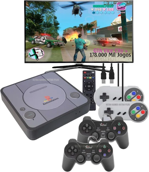 Video Game Retro PRO Max + 178 mil Jogos + 4 Controles + Atualizado - Imagem 2
