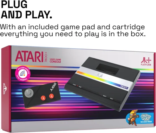 Official Atari 7800+ Console & Wireless Controller - HDMI Output - Imagem 4