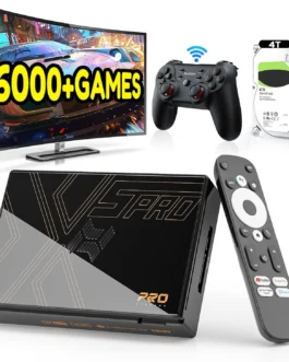 Kinhank Super Console X5 PRO Retro Game Console with 16000+Games, Android 12.0 OS, RockChip RK3588S, Emulator Console, 8K UHD Output, WI-FI 6, BT 5.0, SATA 3.1, Wireless Controller