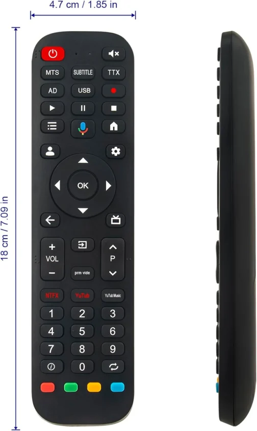 Controle remoto substituído por voz - ALLIMITY - Adequado para controle remoto 43 polegadas Smart TV 43 polegadas TV - Imagem 7