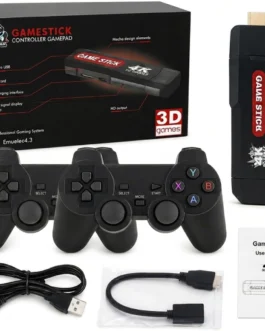 Jogo Stick X2 PRO 4K Retro ,Console com 2 Controles Sem Fio, HDMI Plug and Play, +40.000 Jogos Clássicos, Compatível com TV, TV Box e Monitor, Versão mais atualizada 2.0 Sem travamento, roda fluído.