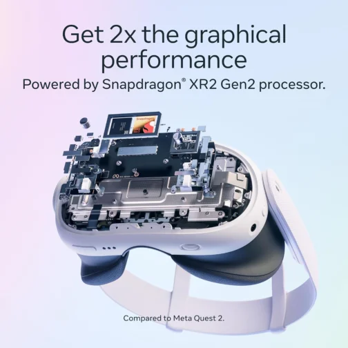Meta Quest 3 512GB Branco - Tela 4K, Cameras Coloridas, Console Portátil - Android, Compatível com Computador Pessoal - Imagem 7