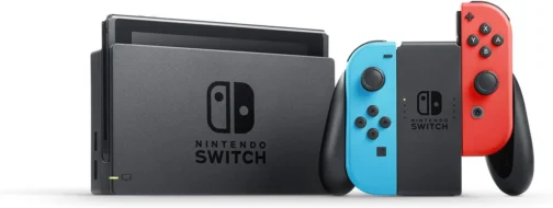 Console Nintendo Switch OLED - Azul e Vermelho Neon - Imagem 3