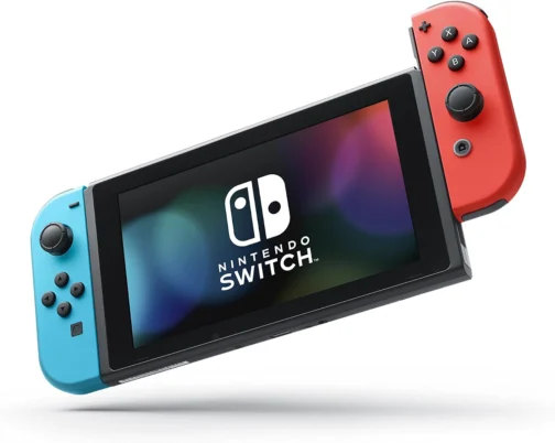 Console Nintendo Switch OLED - Azul e Vermelho Neon - Imagem 4