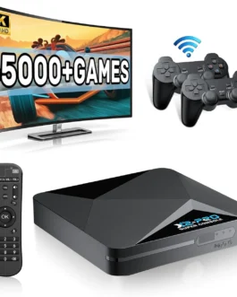 Kinhank Super Console X2 Pro Retro Game Console with 60000+Games,Video Game Console EmuELEC 4.5&Android 9.0 in 1,Compatible with 65+ Emulators,2 Controllers