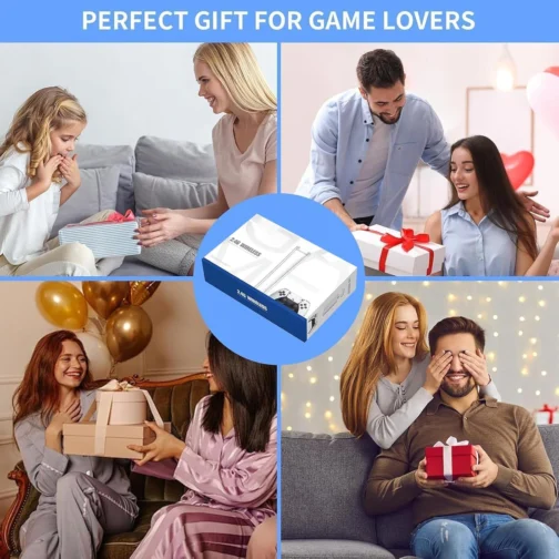 Game Stick Retrô 4K HDMI Plug and Play com 20.000+ Jogos, 9 Emuladores, 2 Controles Sem Fio 2.4GHz, Console Portátil para TV com Cartão TF 64GB, Branco - Imagem 6