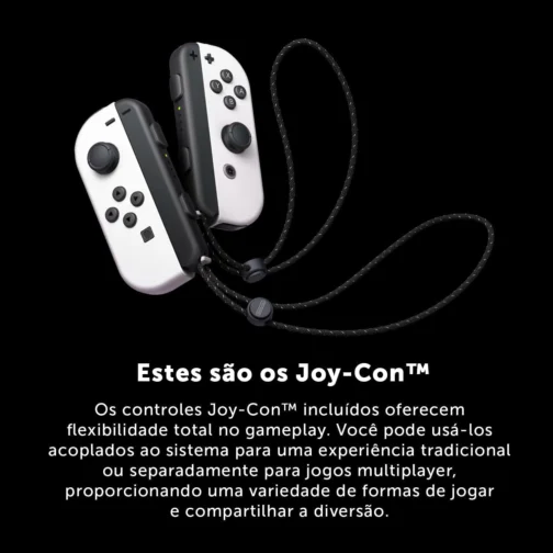 Nintendo, Console, Switch Oled + Super Mario Bros. Wonder + 12 Meses Assinatura Nintendo Switch Online - Imagem 6