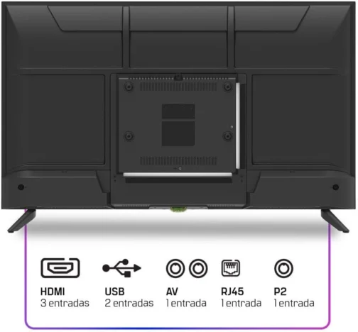 Smart TV HQ 32" HD tela sem bordas Androind 12 design slim HQS32NKHM - Imagem 6