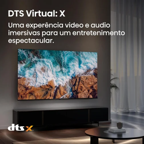 Hisense Smart TV 4K 55" Polegadas 55A6NV | Dolby Vision, HDR10, HLG, Dolby Gaming, Film Maker, DTS Virtual X, Compatibilidade Alexa - Imagem 8