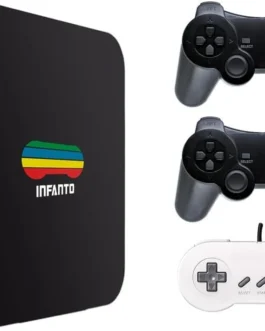 Video Game Retrô Infanto 4 – Console Retrô com 44 mil jogos antigos (2 controles) (Sem fio)