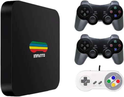 Video Game Retrô Infanto 4 - Console Retrô com 44 mil jogos antigos (2 controles) (Sem fio) - Imagem 2