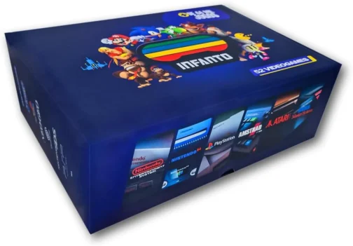 Video Game Retrô Infanto 4 - Console Retrô com 44 mil jogos antigos (2 controles) (Sem fio) - Imagem 3