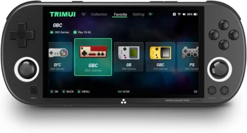 Smart Pro Handheld Game Console, Mini Player Compatível Com Mais De 20 Formatos Jogos E Tela Alta Definição Ips 5", Console Videogame Portátil (Preto 128G) - Imagem 2