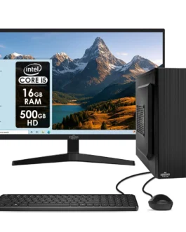 Computador Completo Intel Core i5 16GB HD 500GB Monitor 17″ 4 Núcleos Super Turbo Pc Hdmi Teclado e Mouse Strong Tech