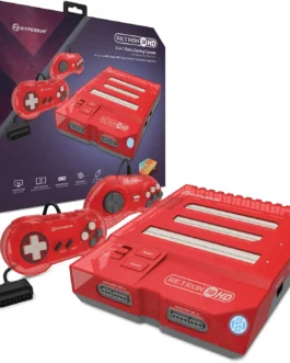 Hyperkin RetroN 3 HD 3-in-1 Retro Gaming Console for NES, Super Famicom, and Genesis/ Mega Drive (Jasper Red) – Super NES