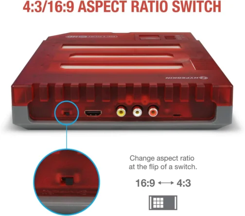 Hyperkin RetroN 3 HD 3-in-1 Retro Gaming Console for NES, Super Famicom, and Genesis/ Mega Drive (Jasper Red) - Super NES - Imagem 5