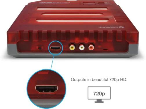 Hyperkin RetroN 3 HD 3-in-1 Retro Gaming Console for NES, Super Famicom, and Genesis/ Mega Drive (Jasper Red) - Super NES - Imagem 6