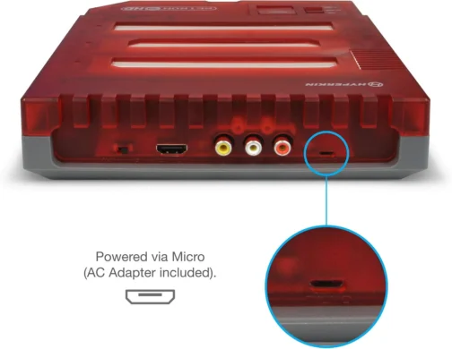 Hyperkin RetroN 3 HD 3-in-1 Retro Gaming Console for NES, Super Famicom, and Genesis/ Mega Drive (Jasper Red) - Super NES - Imagem 7