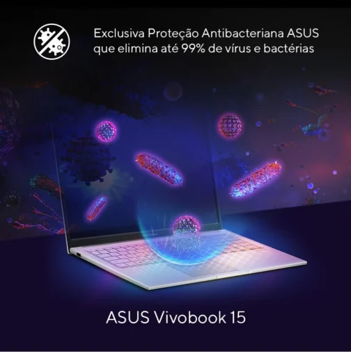 Notebook ASUS Vivobook 15, Intel Core i5, 8 GB, 512 GB SSD, KeepOS, 15.6'' FHD, Cool Silver - X1504VA-NJ1741 - Imagem 7