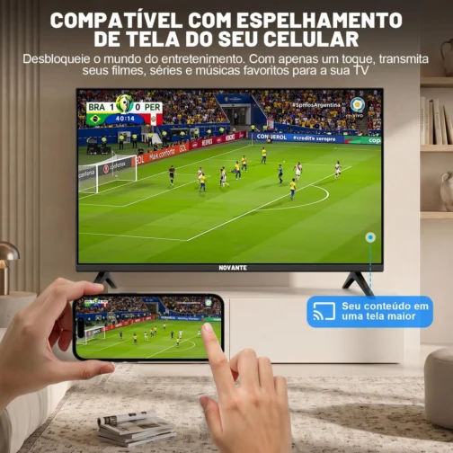Smart TV 32 Polegadas, Whale 10.0, LED HD Ready, Wi-Fi e Bluetooth, Dolby Atmos, Netflix e YouTube, 3x HDMI - Imagem 5
