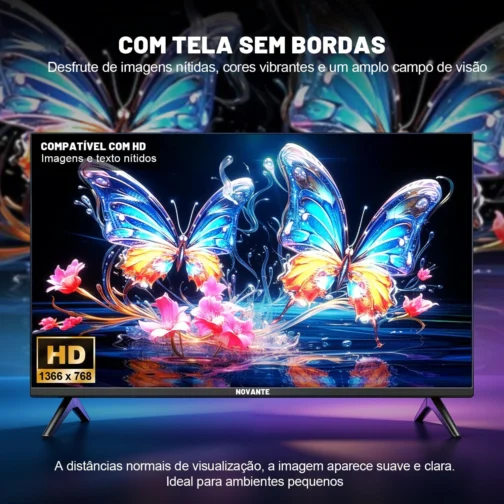 Smart TV 32 Polegadas, Whale 10.0, LED HD Ready, Wi-Fi e Bluetooth, Dolby Atmos, Netflix e YouTube, 3x HDMI - Imagem 7