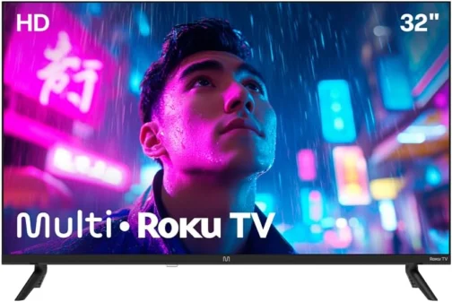 Smart TV DLED 32 HD Multi Essencial Roku 3HDMI 2USB Wi-Fi - Imagem 2